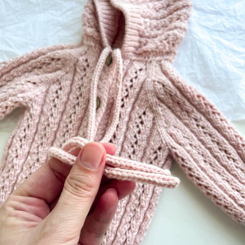 Pink Merino Wool Baby Romper